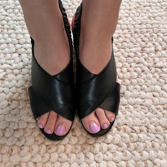 Cole Haan | Black Leather Sandal | Size 5 1/2 - Picture 5 of 6